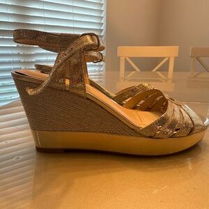 Alex Marie Gold Shimmer Sandals